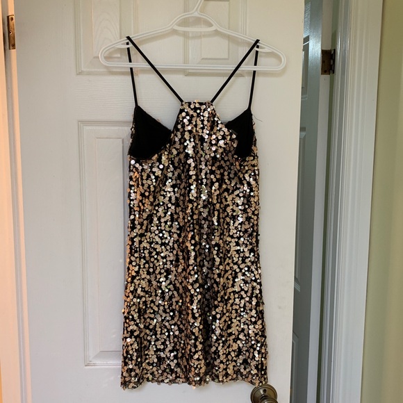 Black, gold, silver & copper sequin dress - Picture 3 of 3